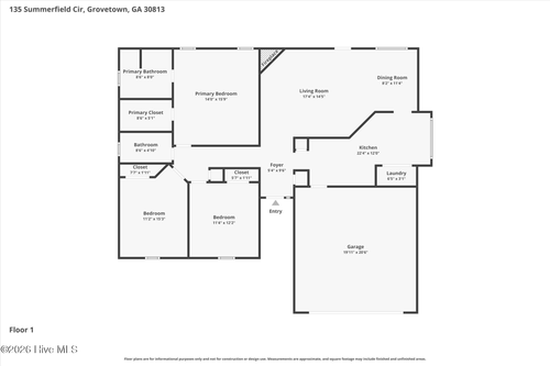 135 Summerfield Cir, Grovetown, GA, 30813-2214 | Card Image