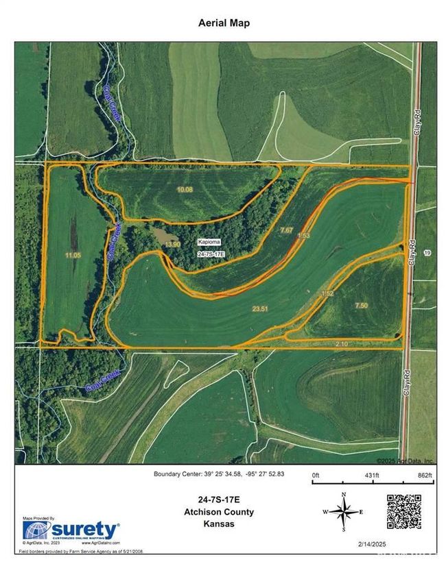 00000 Clay Rd, Home with 0 bedrooms, 0 bathrooms and null parking in Valley Falls KS | Image 98