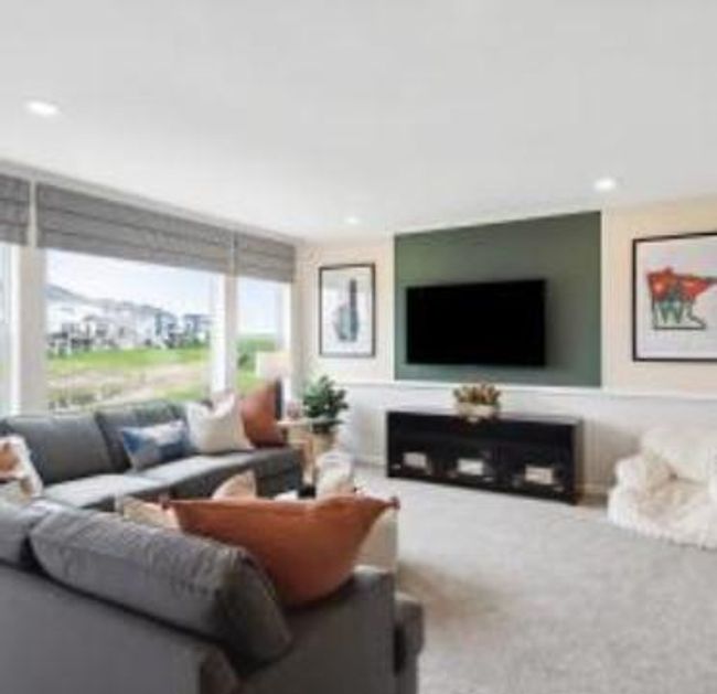Finished walkout basement overlooking pond | Image 11