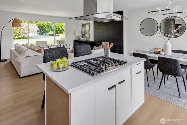 Island with gas range. | Image 9