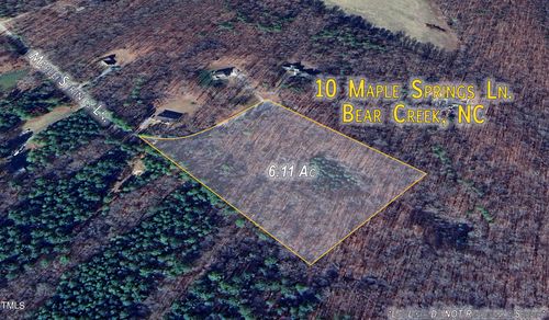 Lot 10 Maple Springs Lane, Bear Creek, NC, 27207 | Card Image