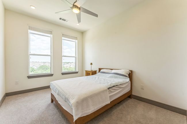 Carpeted bedroom with recessed lighting and ceiling fan | Image 14