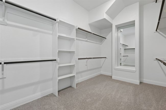 Spacious closet featuring light carpet | Image 20