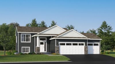 (Exterior rendering, actual homes finishes will vary) Excellent curb appeal! Introducing our Emily plan with superior craftsmanship and contemporary design, this is a wonderful place to call home. | Image 1