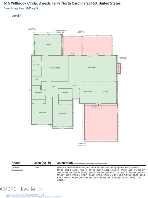 615 Willbrook Cir, Sneads Ferry, NC, 28460-9321 | Card Image