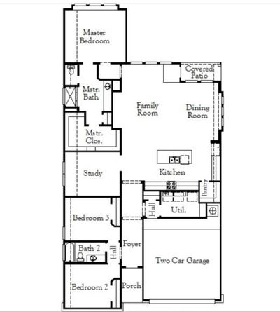 3 bedrooms plus a home office. Floor Plan. | Image 3