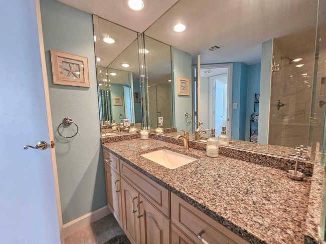 Bathroom with vanity, a stall shower, and recessed lighting | Image 32
