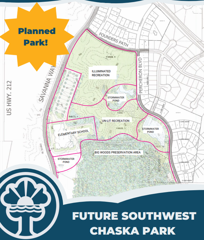 Adjacent to Rivertown Height's is future Southwest Chaska Park! | Image 43