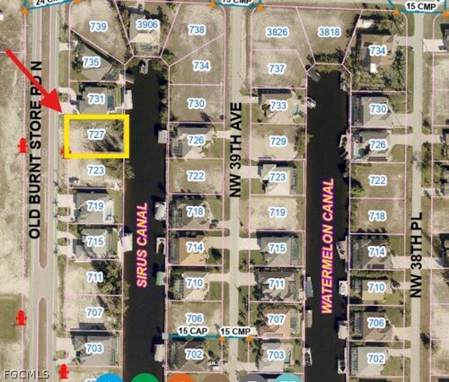 727 Old Burnt Store Rd N, Cape Coral, FL, 33993-5545 | Card Image