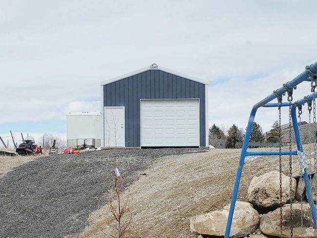 View of outdoor structure with an outbuilding | Image 38