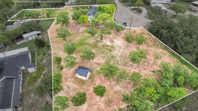 Aerial view of property and surrounding area with property parcel outlined | Image 18
