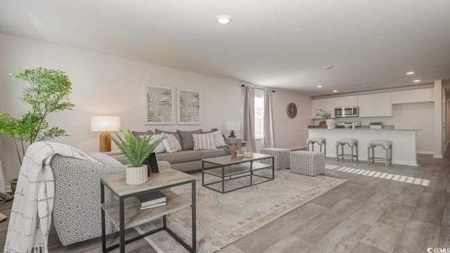 Living room featuring light hardwood / wood-style floors | Image 14