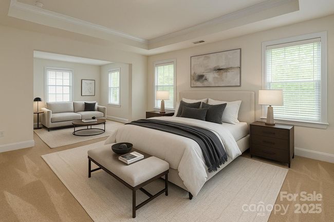 AI Staged primary bedroom & sitting area | Image 7