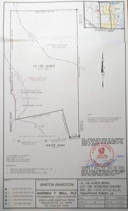 16.126 ACRES Bennett Road, Roseland, LA, 70456 | Card Image