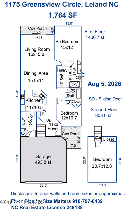 1175 Greensview Cir, Leland, NC, 28451-7452 | Card Image