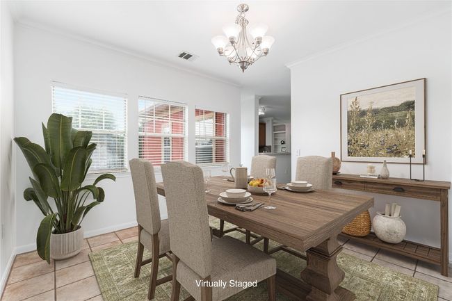 Virtually Staged: The formal dining room is bathed in natural light! | Image 13