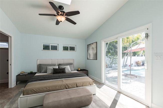 Virtually staged master bedroom | Image 10