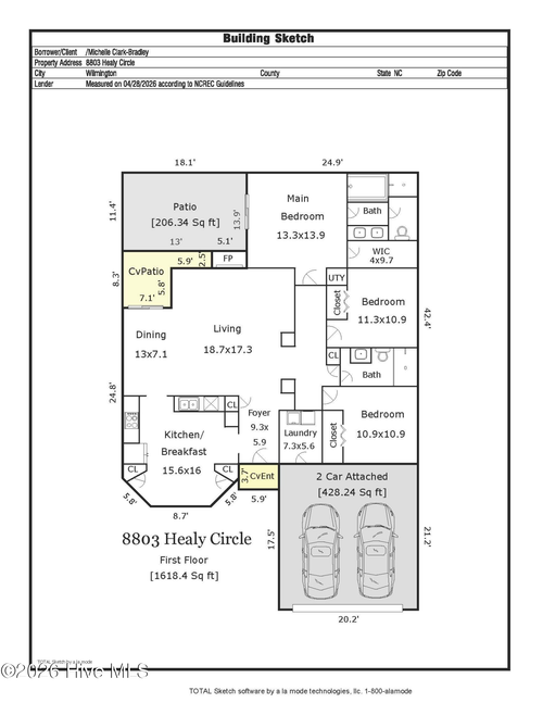 8803 Healy Circle, Wilmington, NC, 28412 | Card Image