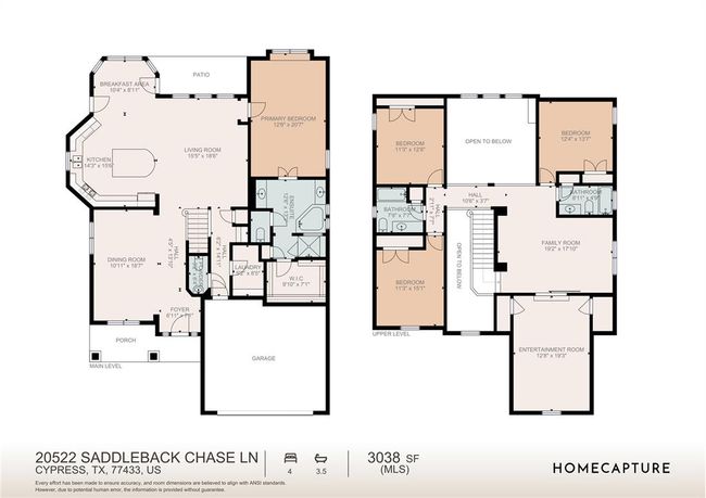 20522 Saddleback Chase Ln, House other with 4 bedrooms, 4 bathrooms and 2 parking in Cypress TX | Image 25