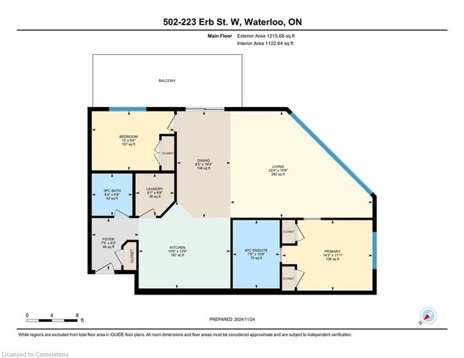 502 - 223 Erb St W, House attached with 2 bedrooms, 2 bathrooms and 1 parking in Waterloo ON | Image 44