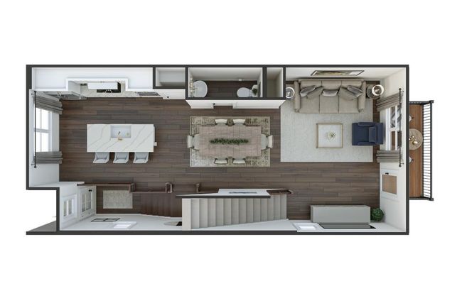 Context at Oakhurst | The Lennon Rendering *actual finishes, color scheme, orientation, structural options will vary on this home, furniture not included | Image 29