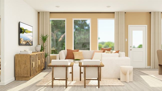 Living area featuring light wood-type flooring | Image 7