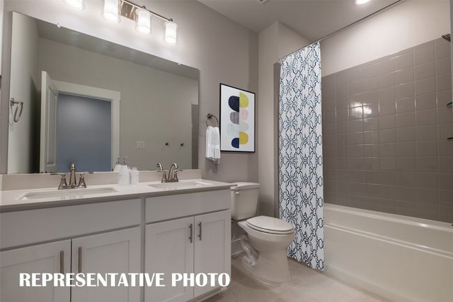 Friends and family will love this elegantly finished guest bath. REPRESENTATIVE PHOTO VIRTUALLY STAGED | Image 13