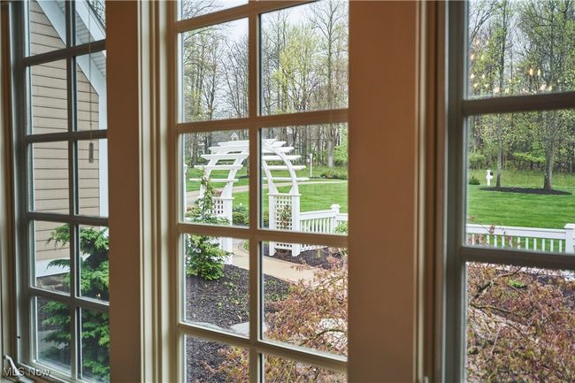 View of the front courtyard from the dining room | Image 13