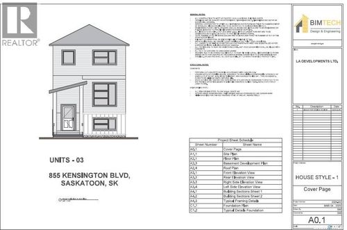 855 Kensington Blvd, Saskatoon, SK, S7L6H9 | Card Image