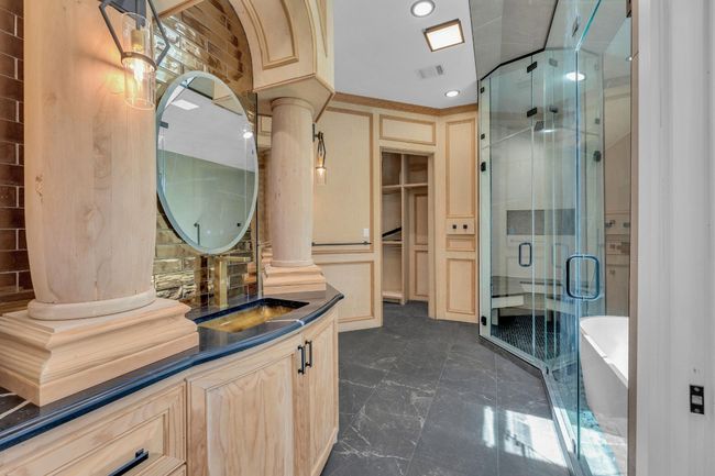 The custom vanities are amazing. They have not been stained so you can pick your favorite color. | Image 17