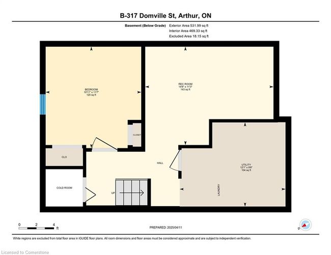 B - 317 Domville St, House other with 3 bedrooms, 1 bathrooms and 5 parking in Arthur ON | Image 35