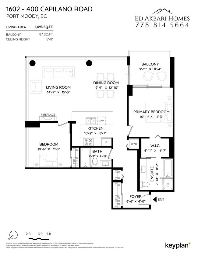 1602 - 400 Capilano Rd, Condo with 2 bedrooms, 2 bathrooms and 1 parking in Port Moody BC | Image 37