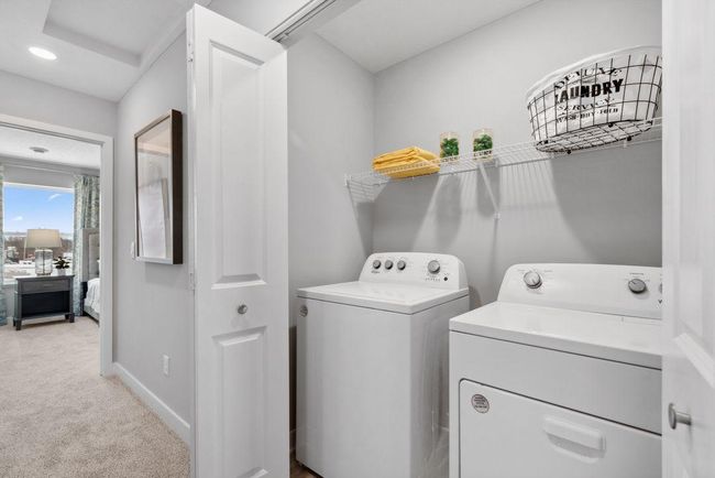 Upper-level laundry makes this task so much easier! Photo is of model home. Colors and options may vary. Ask Sales Agent for details. | Image 34