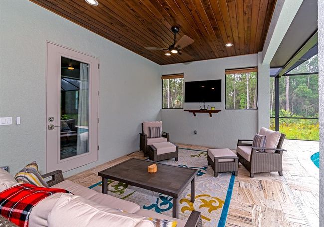 Covered Lanai Area adjacent to Master Suite | Image 29
