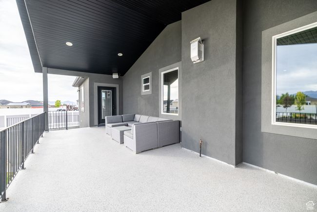 View of patio with an outdoor living space | Image 84