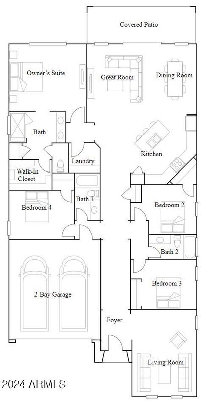 3264 W Peak View Road, House other with 4 bedrooms, 3 bathrooms and null parking in Phoenix AZ | Image 2