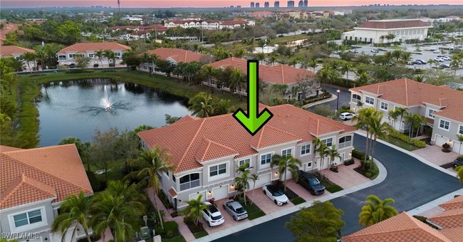 Aerial view at dusk featuring a water view and a residential view | Image 30