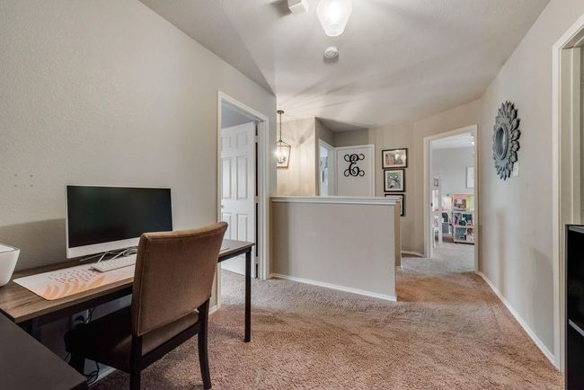 Office with light carpet and baseboards | Image 23