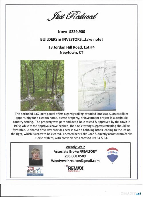 lot-4-13 Jordan Hill Road, Newtown, CT, 06482 | Card Image