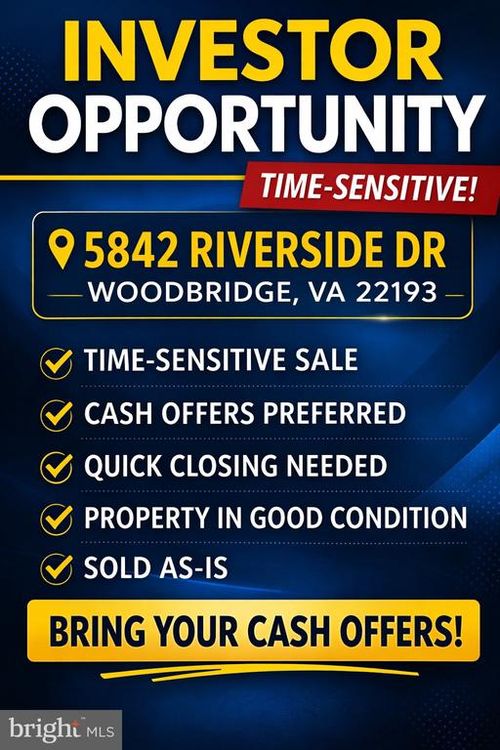 5842 Riverside Dr, WOODBRIDGE, VA, 22193-3746 | Card Image
