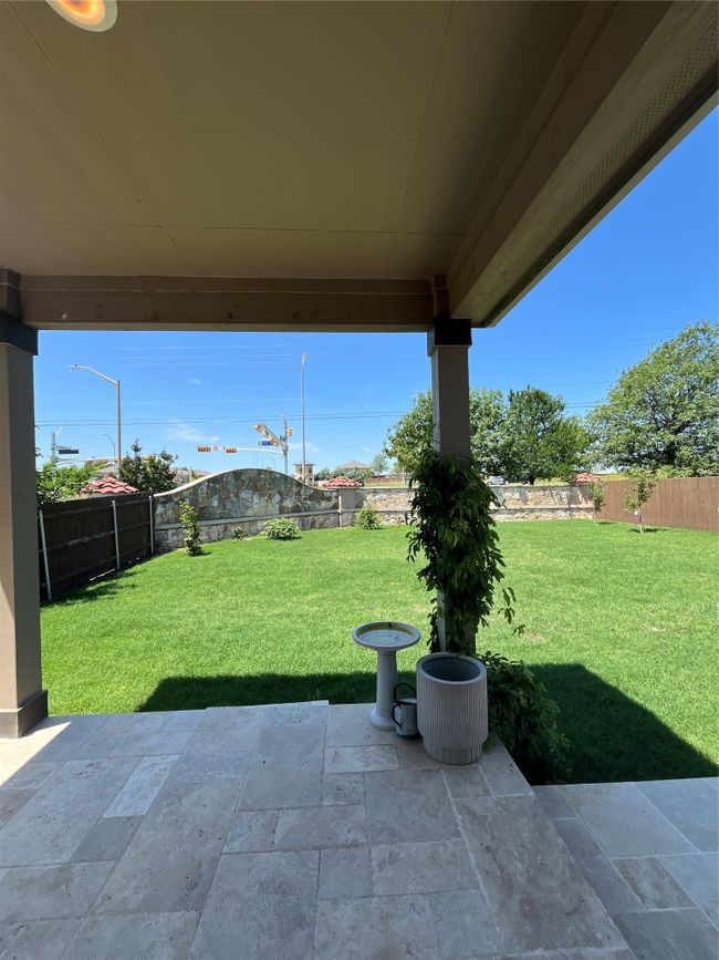 View of patio featuring a fenced backyard | Image 25