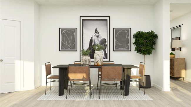 Dining space featuring light wood finished floors and baseboards | Image 16