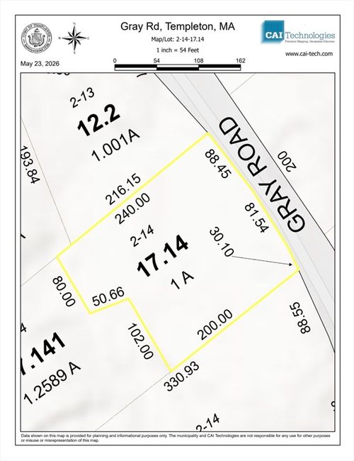 0 Gray Rd, Templeton, MA, 01468 | Card Image