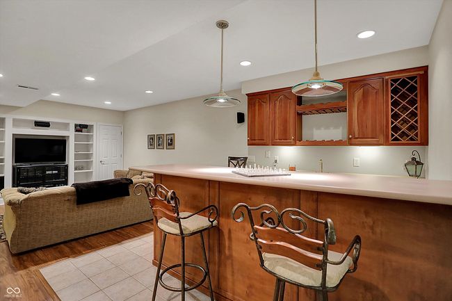 Wet Bar with Mini Fridge. | Image 51