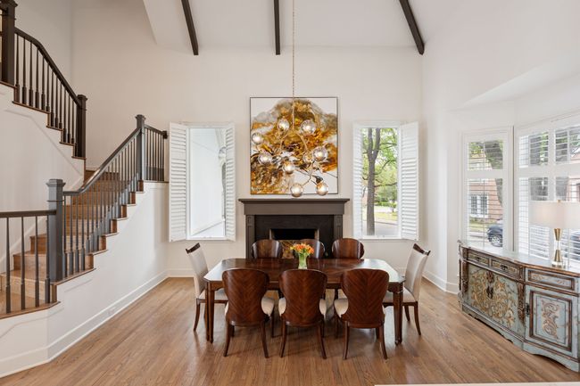 Large breakfast nook with gas fireplace | Image 8