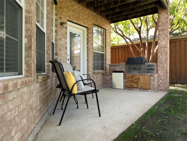 View of patio with exterior kitchen | Image 34