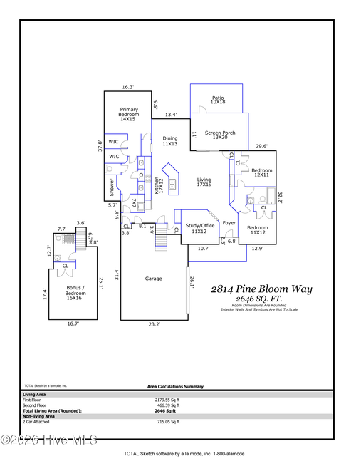 2814 Pine Bloom Way, Leland, NC, 28451-6046 | Card Image