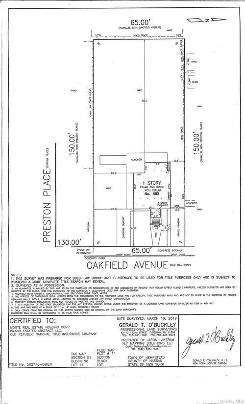 882 Oakfield Ave, Wantagh, NY, 11793-1053 | Card Image