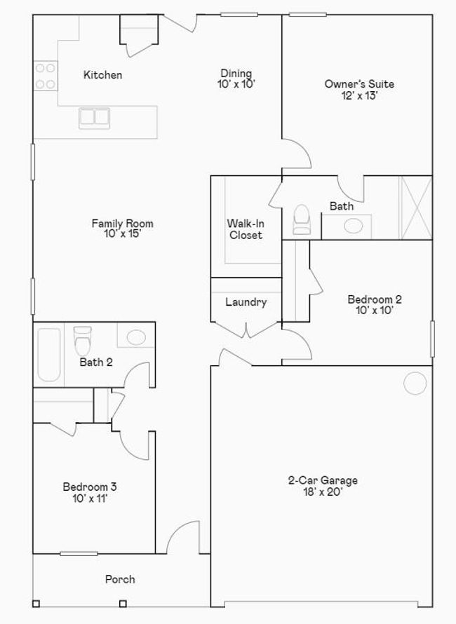 5223 Reddrum Dr, House other with 3 bedrooms, 2 bathrooms and 2 parking in Baytown TX | Image 5