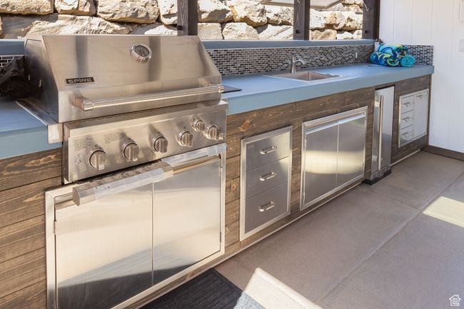 View of patio / terrace featuring area for grilling | Image 16